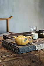 Handmade pumpkin whole handwork (Pumpkin purple sand teapot)