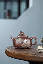 "Four Sides Lion's Ball" originally has a capacity of 460 cubic centimeters for amethyst gold sand.